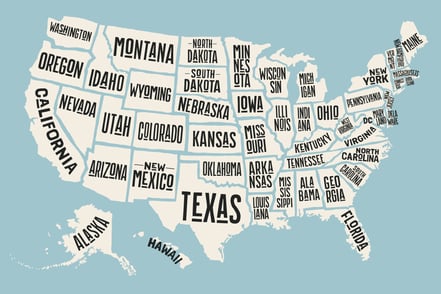States with the highest & lowest sales tax rates