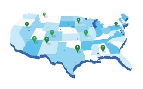 States with the most local jurisdictions to manage