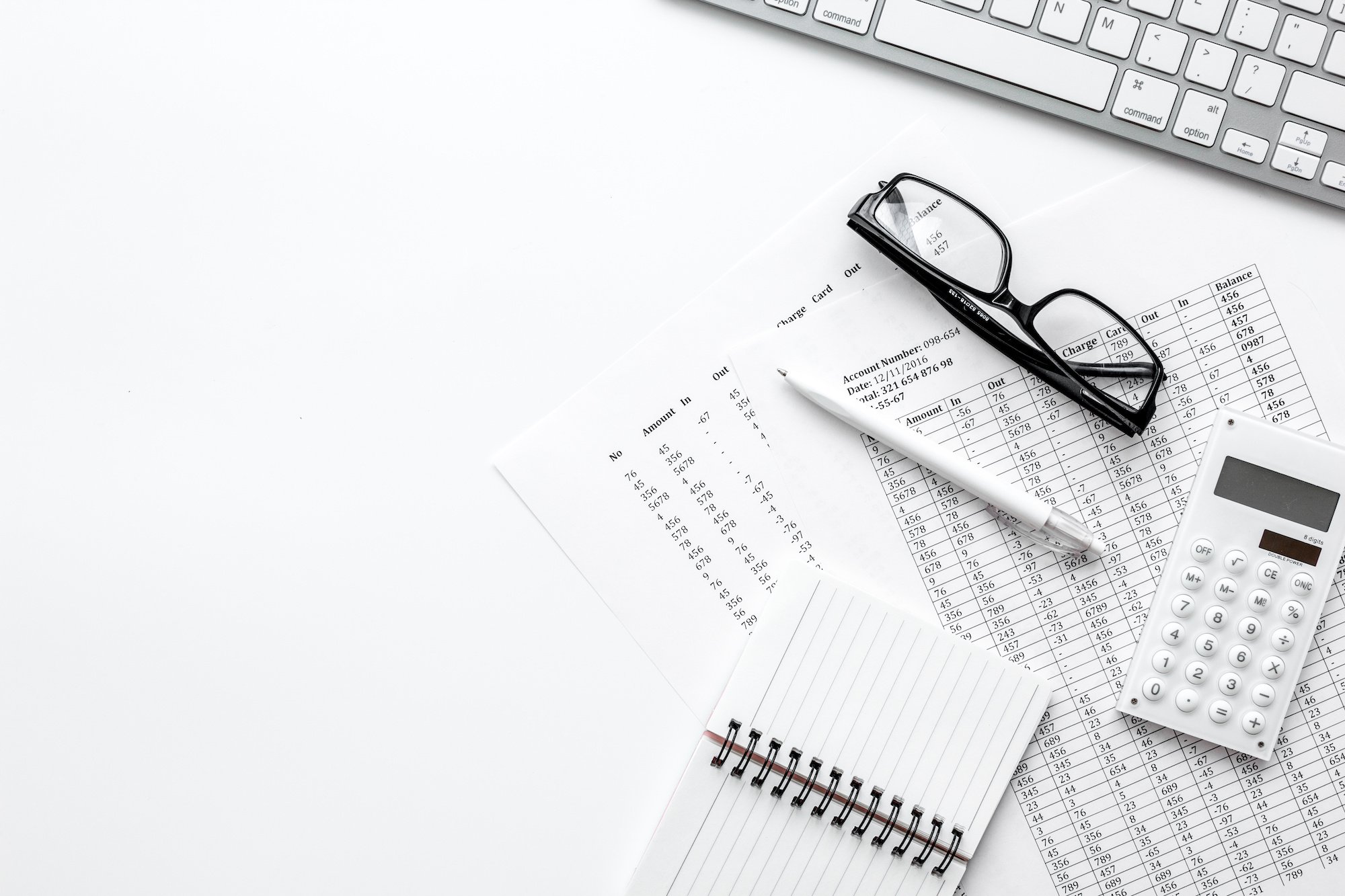 Desk - calculator - data