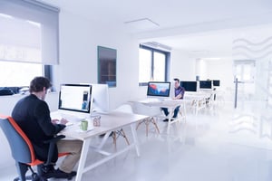 startup business, software developer working on computer at modern office-1