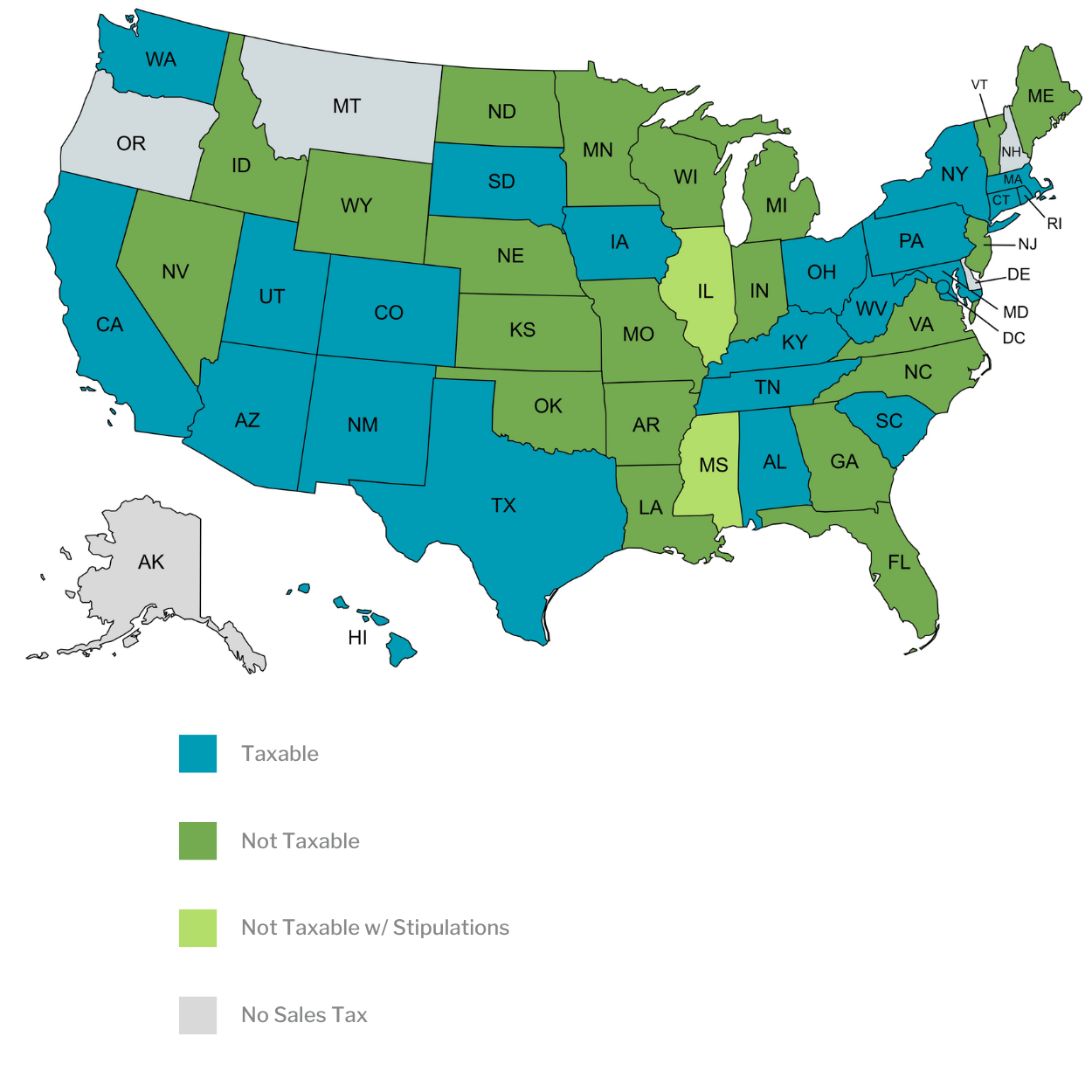 SaaS Taxability Map (Final) (2)