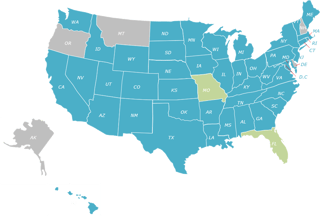 US Map  nomad and fl de-1