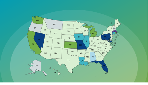 Exemption Certificate Expirations Map