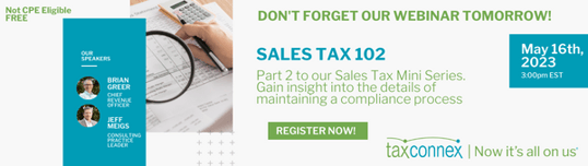 sales tax 102 webinar