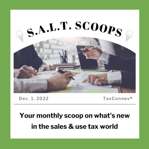 What was new in October for state sales and use taxes