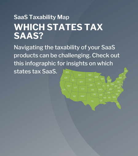 SaaS Sales & Use Taxability Map for Sales Tax | TaxConnex