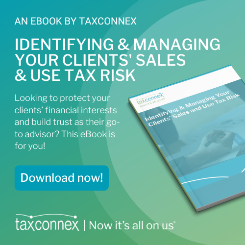 eBook Identifying & Managing Your Clients’ Sales & Use Tax Risk 2024